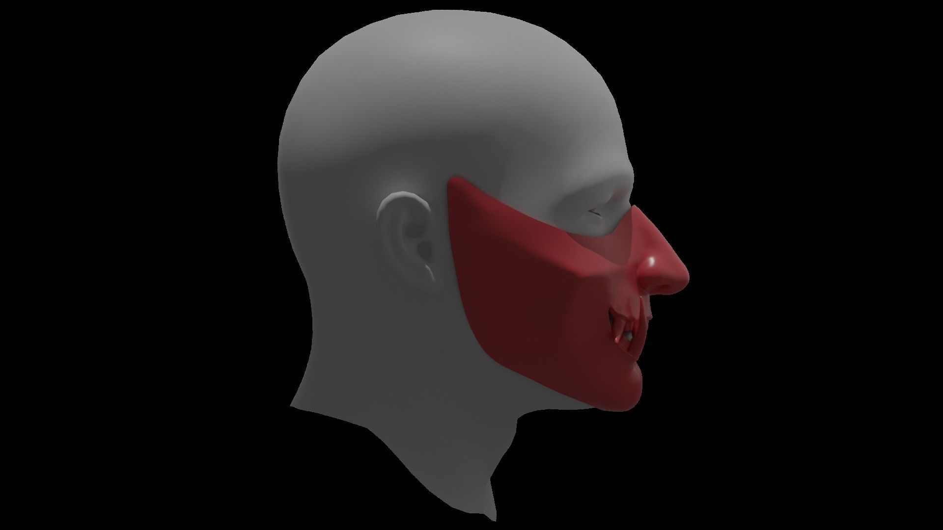 Demon mask Free 3D print model_2