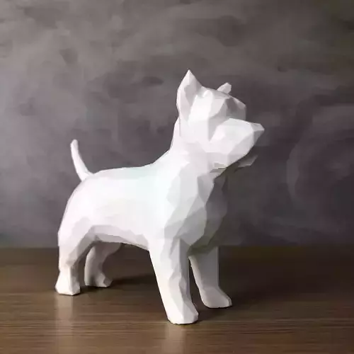 Low Poly West Terrier