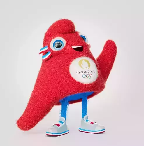 The Phryges - Olympic and Paralympic 2024 Mascot Low-poly 3D model