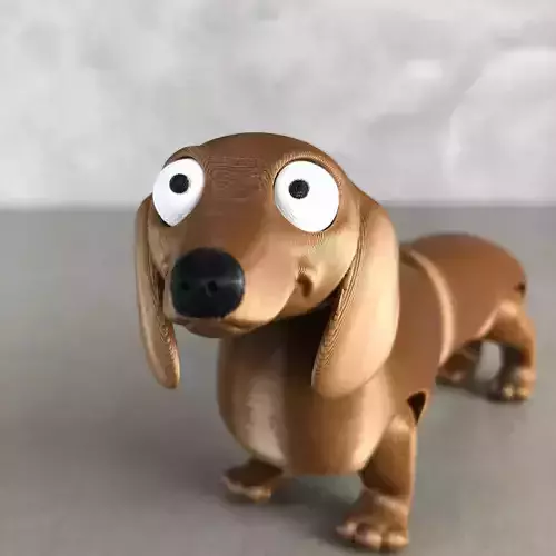 Dachshund Flexi - Print in Place - no supports - Articulated