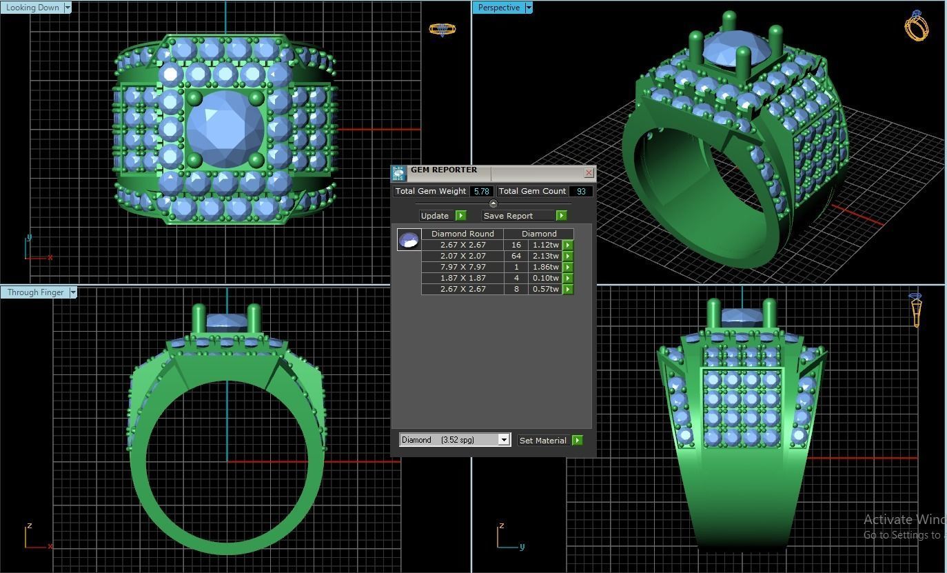 Rings 3D print model_1