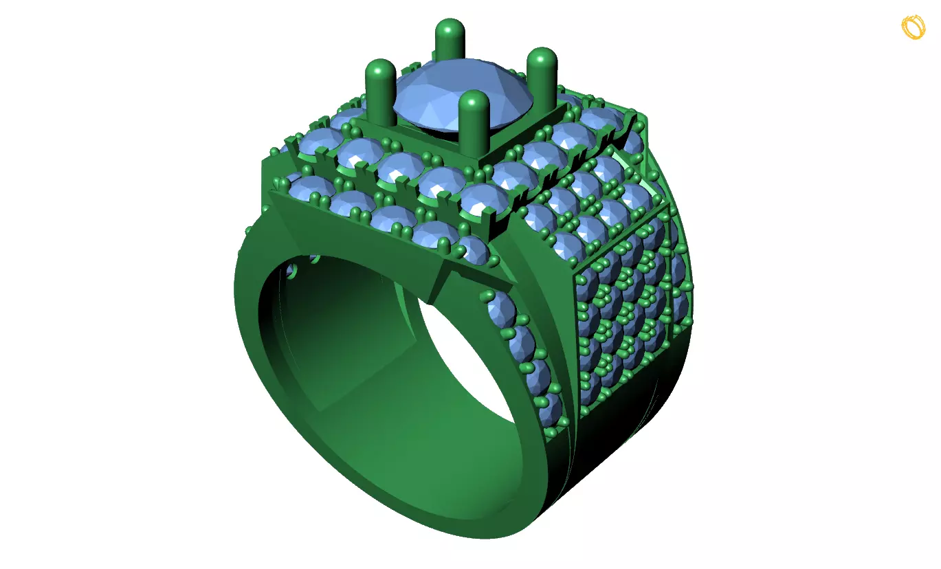 Rings 3D print model_0