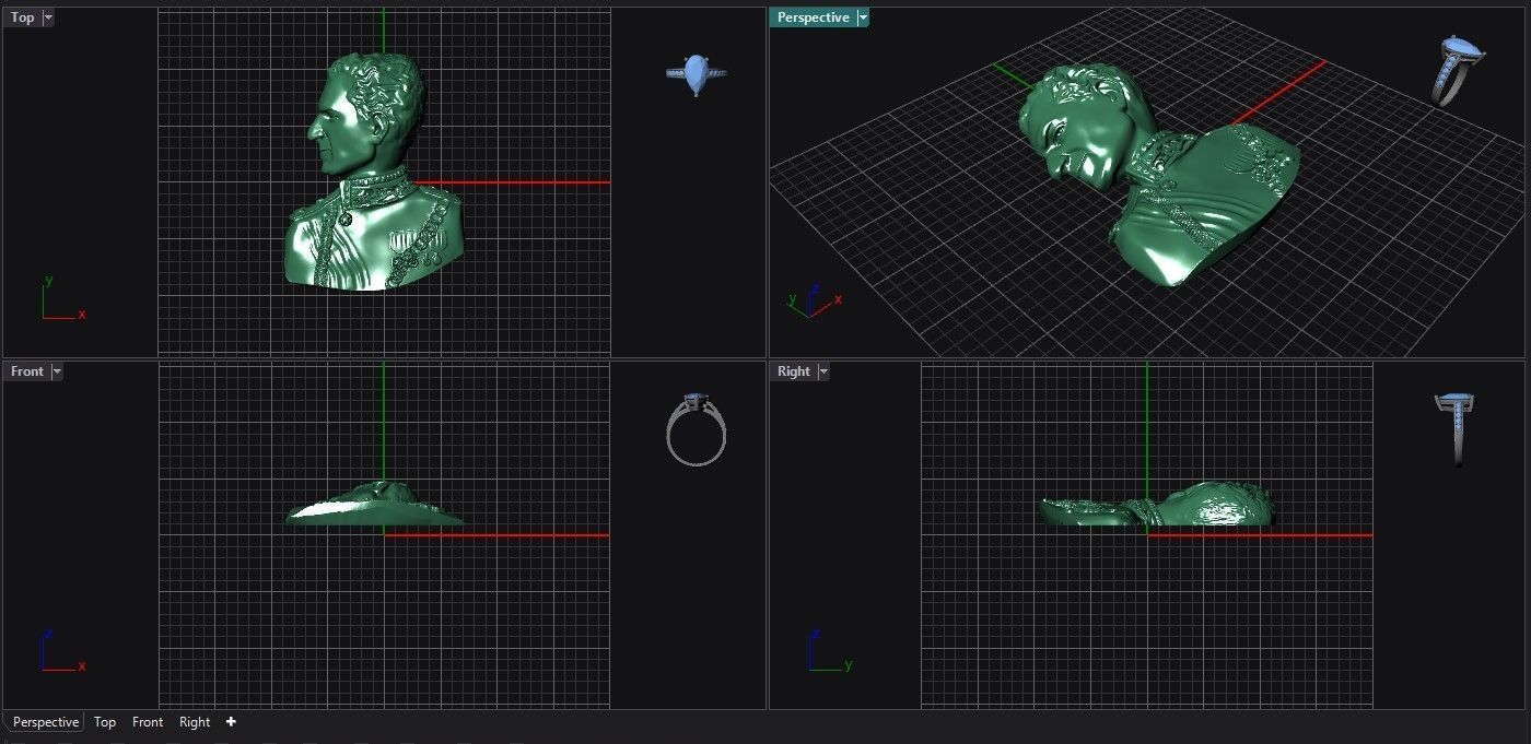 Mohammad Reza Shah Free 3D print model_2