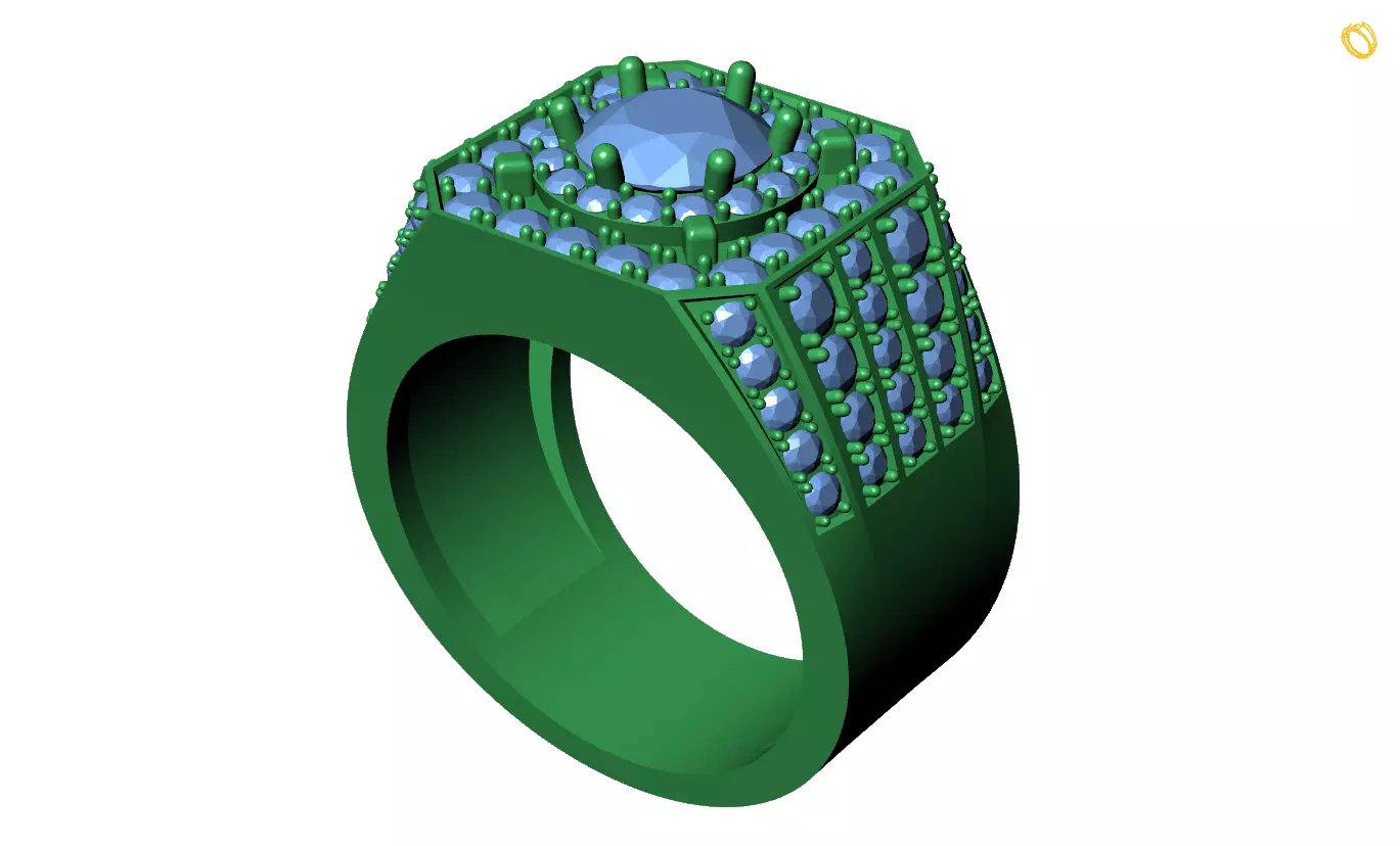Rings 3D print model_0