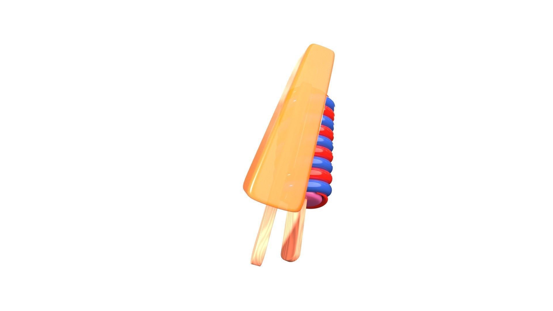 Ice Cream Stick 3D Illustration 3D model_13
