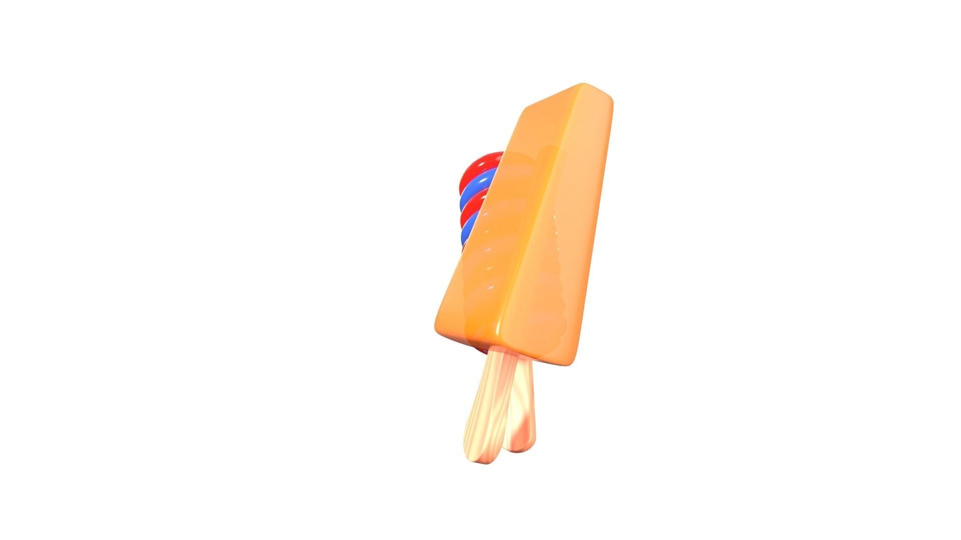 Ice Cream Stick 3D Illustration 3D model_12