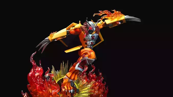 WarGreymon 3D print model