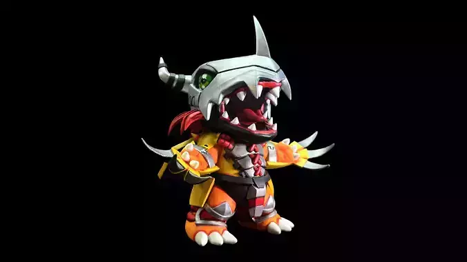 Chibi WarGreymon 3D print model