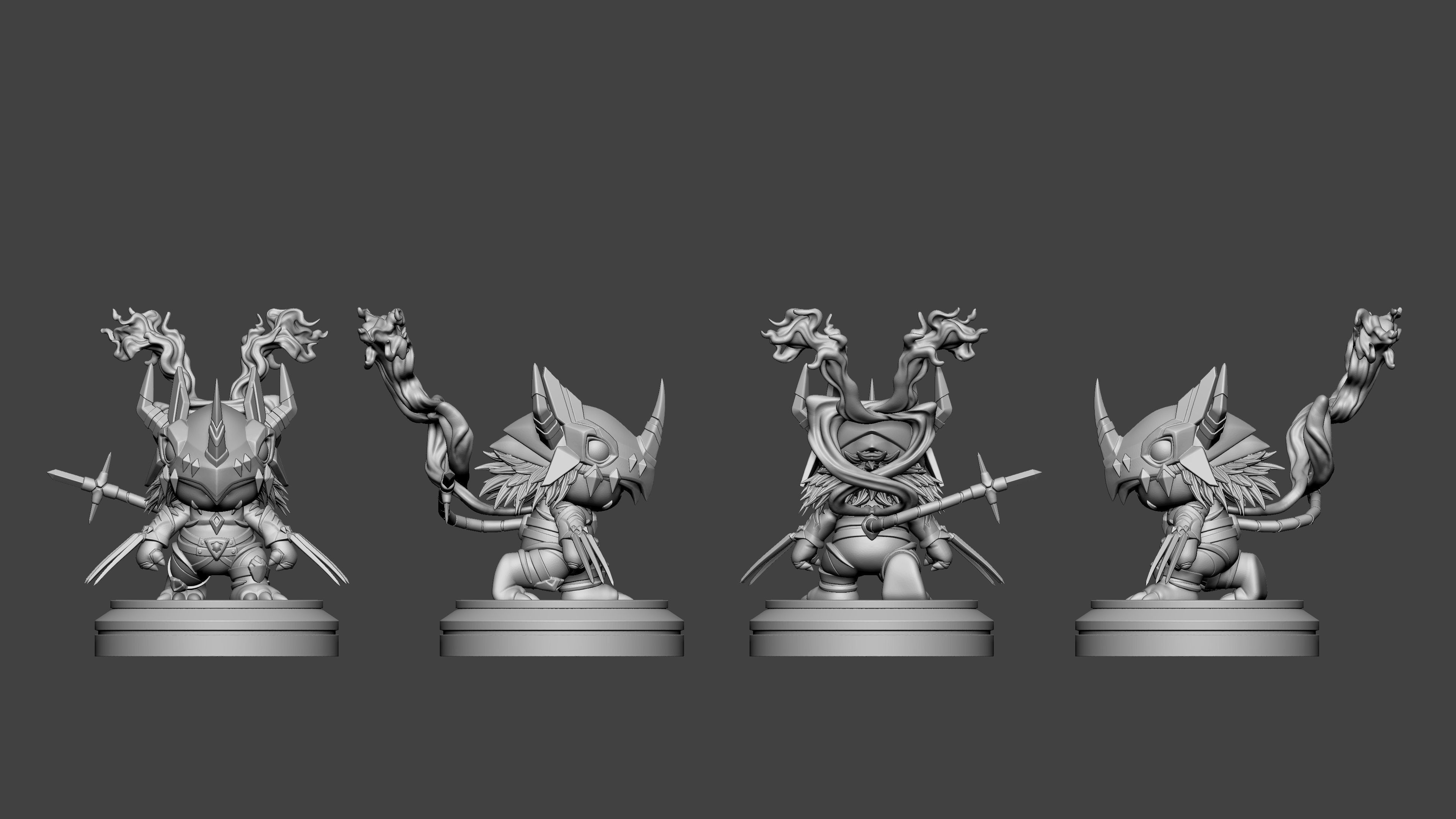 Chibi Bond of Bravery Agumon 3D print model_2