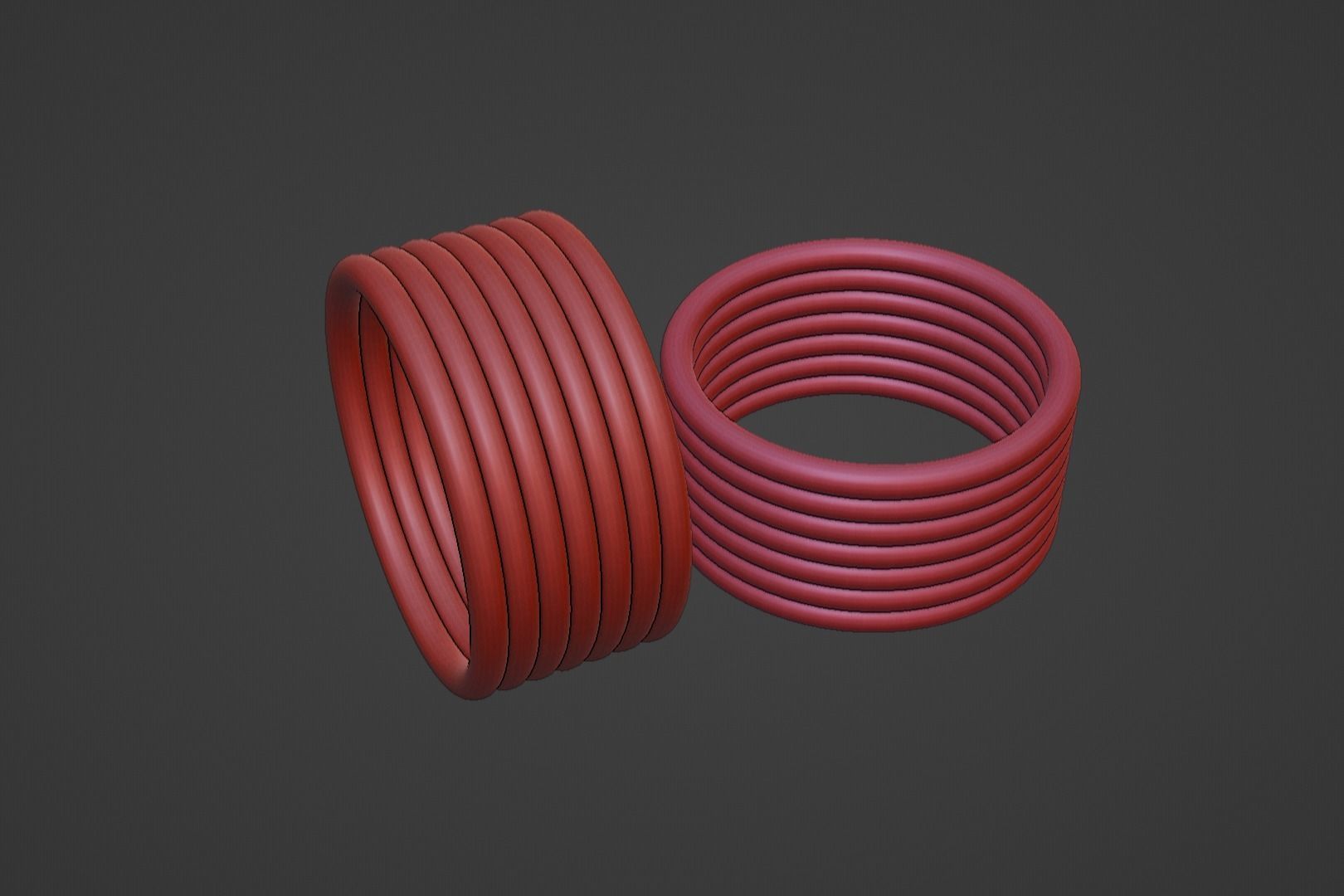 tribal wire stackable thumb ring us size 10 3D print model_3