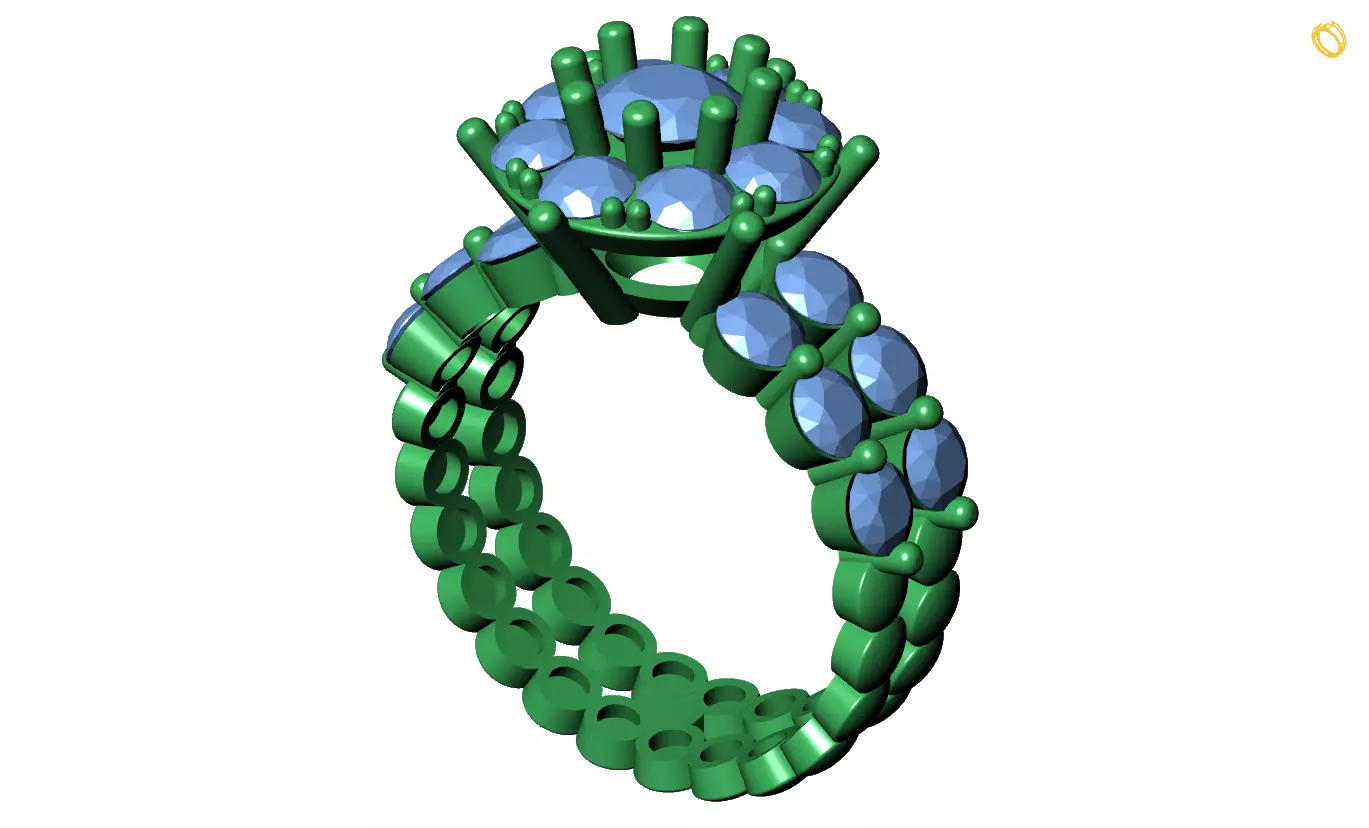 Rings 3D print model_0