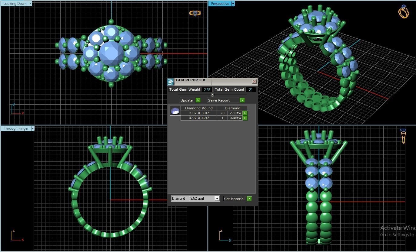 Rings 3D print model_1