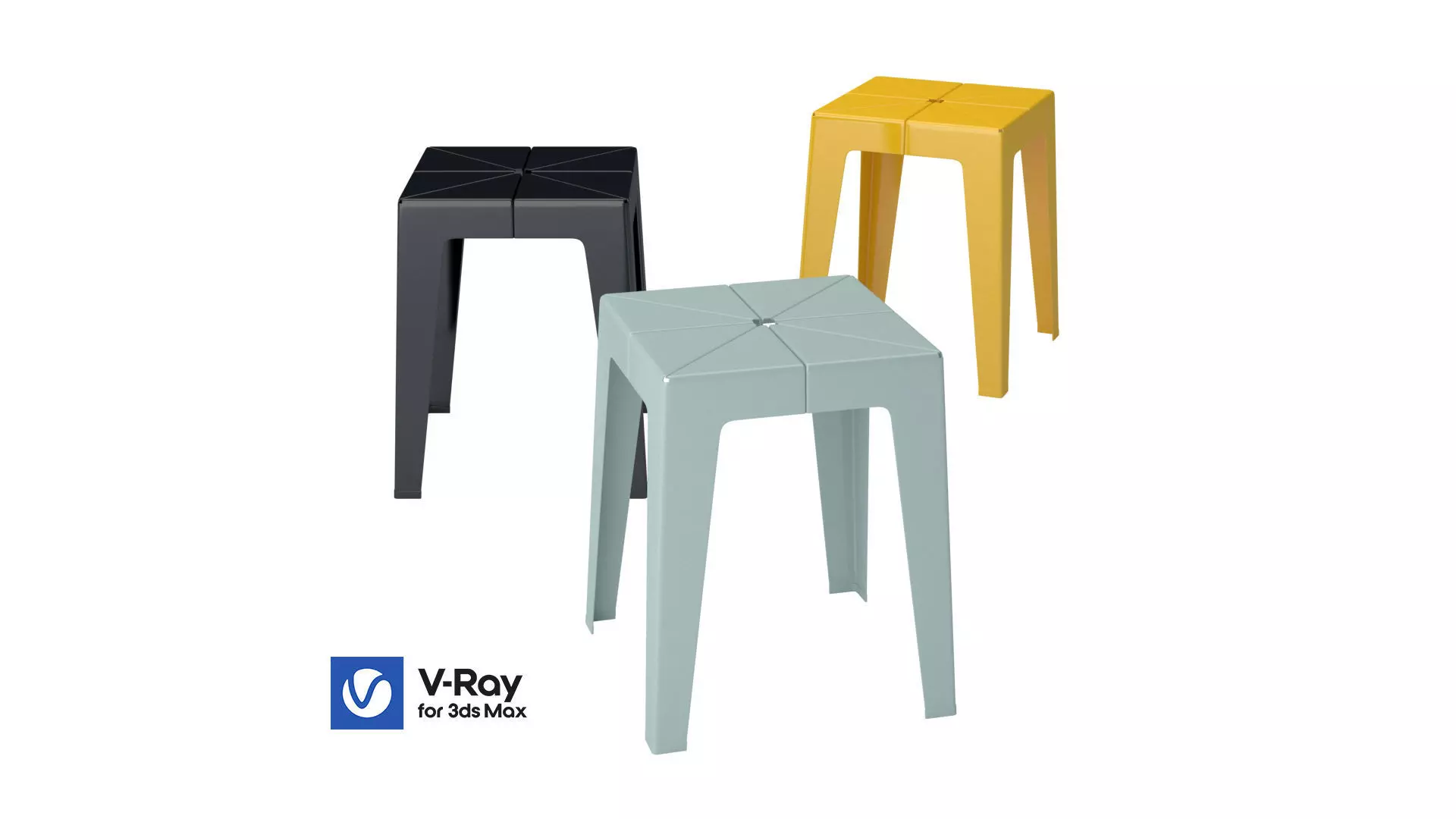Tuck Stool 3D model