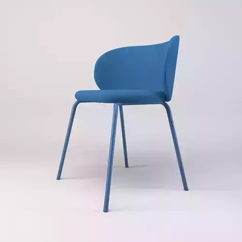 Blue lounge chair