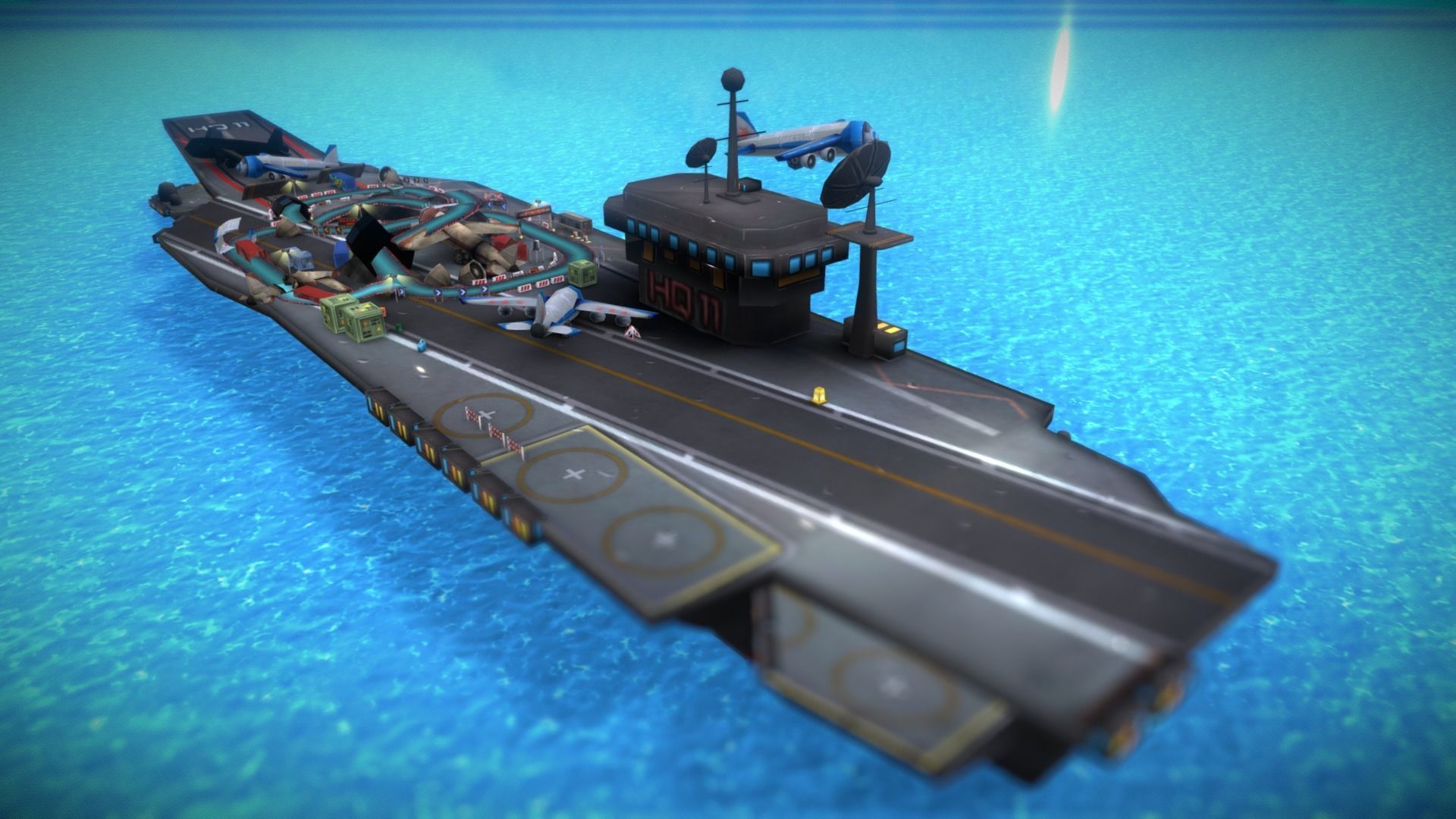 V5 Island USS Low-poly 3D model_9