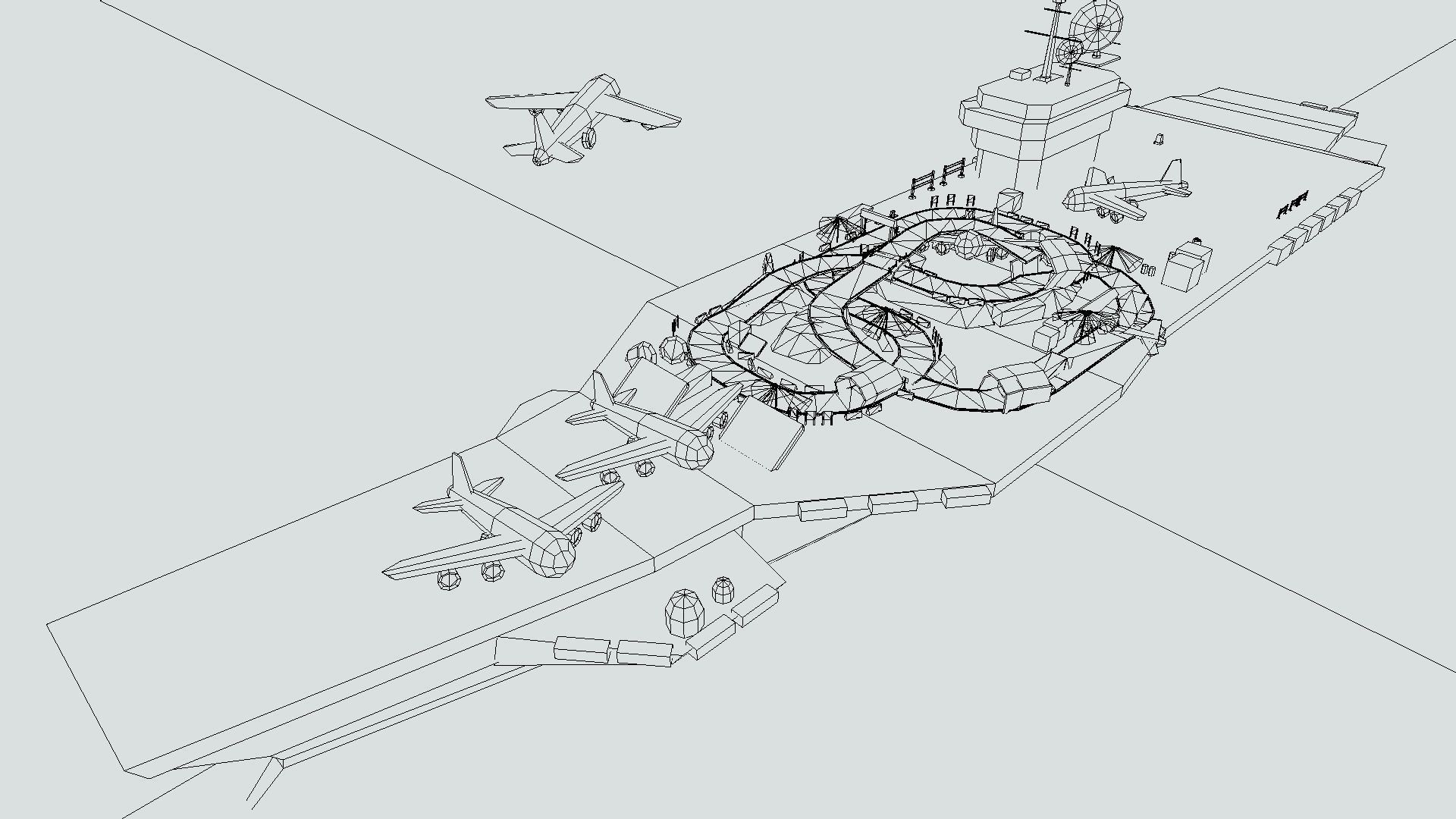 V5 Island USS Low-poly 3D model_3