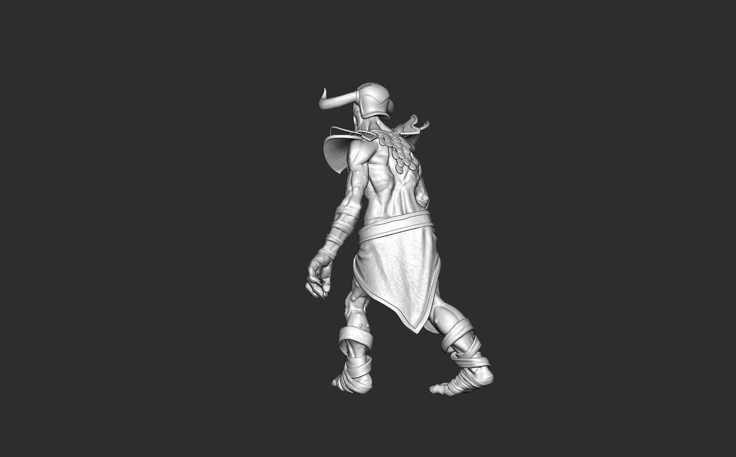Undying Hero Character of Dota 2 Game Low poly and Highpoly Low-poly 3D model_13