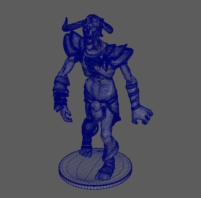 Undying Hero Character of Dota 2 Game Low poly and Highpoly Low-poly 3D model_16