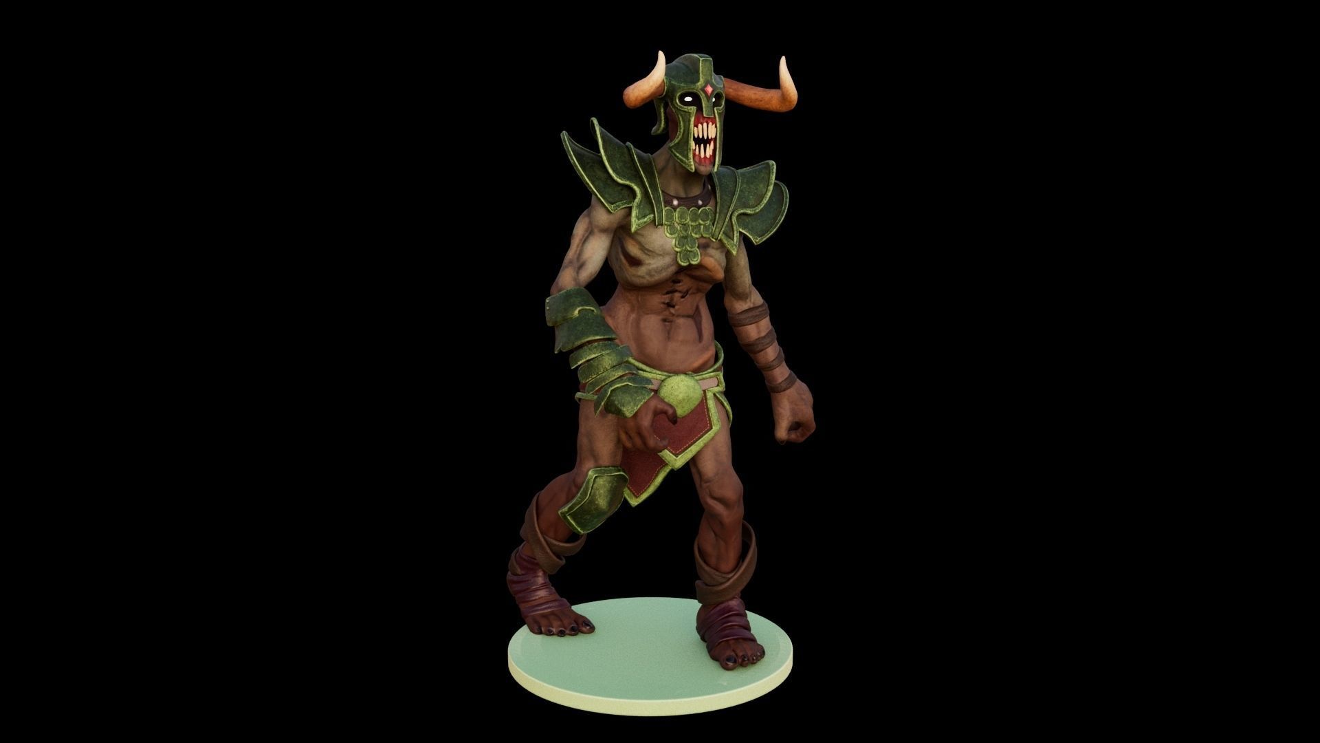 Undying Hero Character of Dota 2 Game Low poly and Highpoly Low-poly 3D model_3