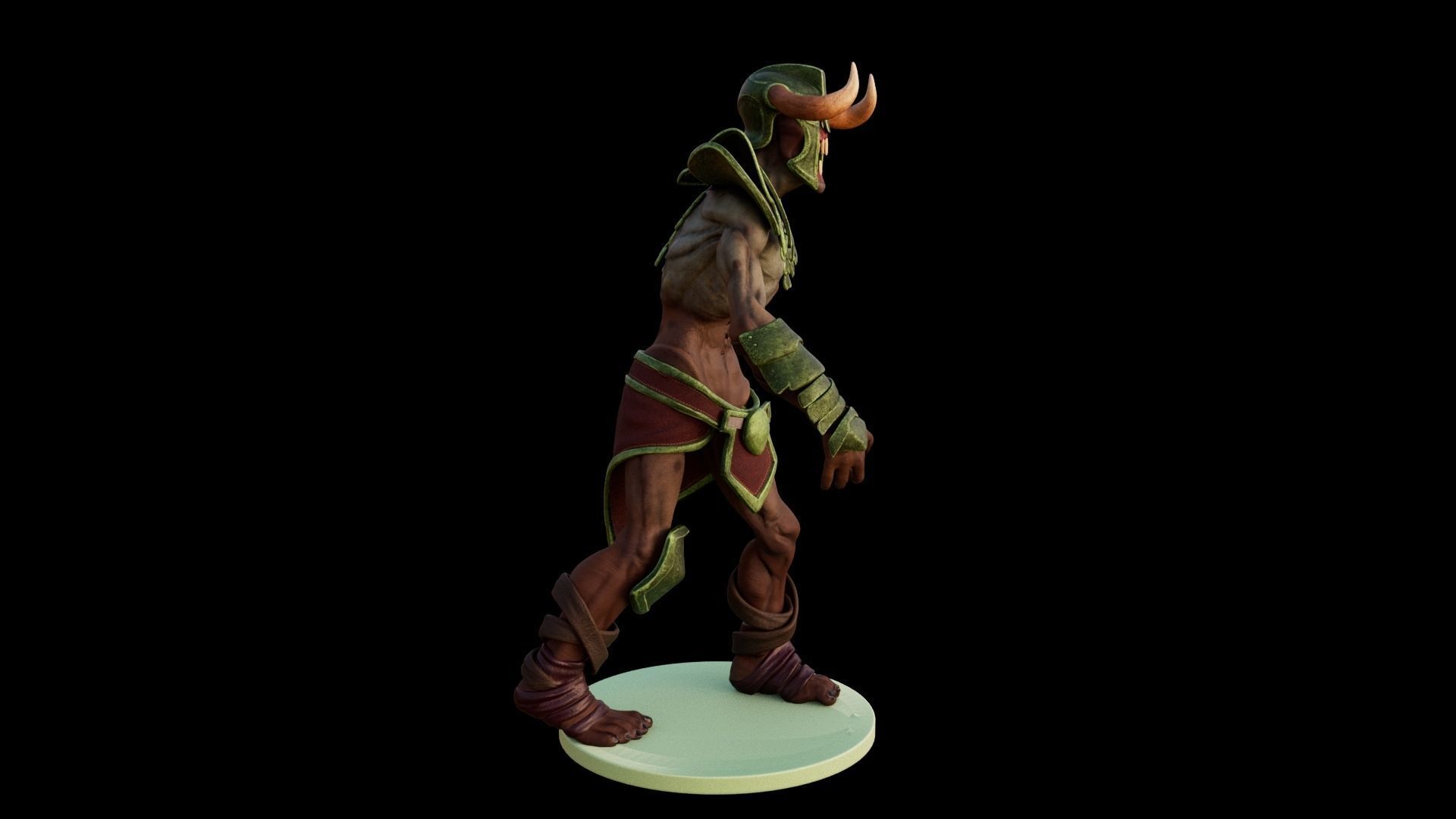 Undying Hero Character of Dota 2 Game Low poly and Highpoly Low-poly 3D model_7
