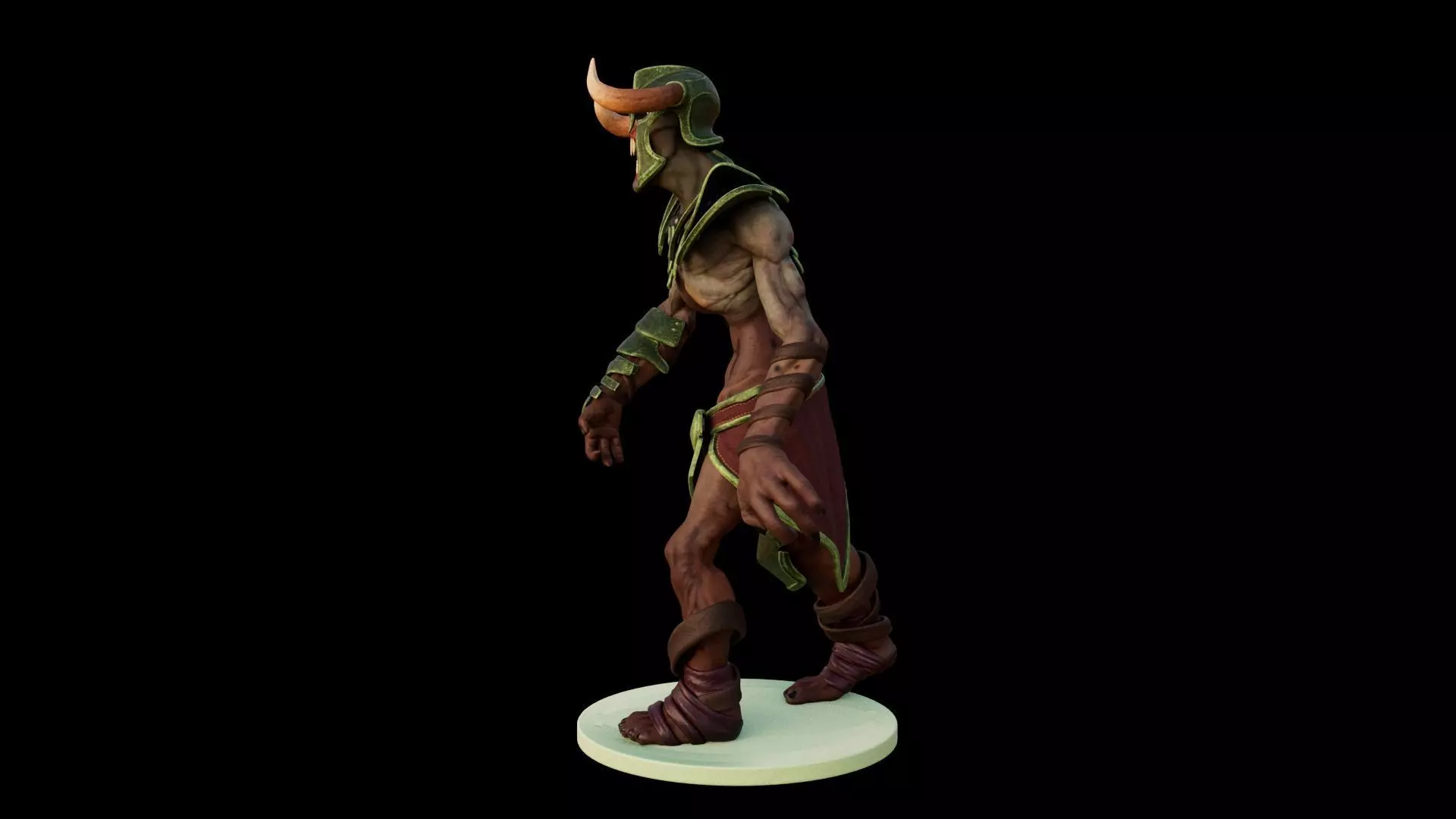 Undying Hero Character of Dota 2 Game Low poly and Highpoly Low-poly 3D model_0