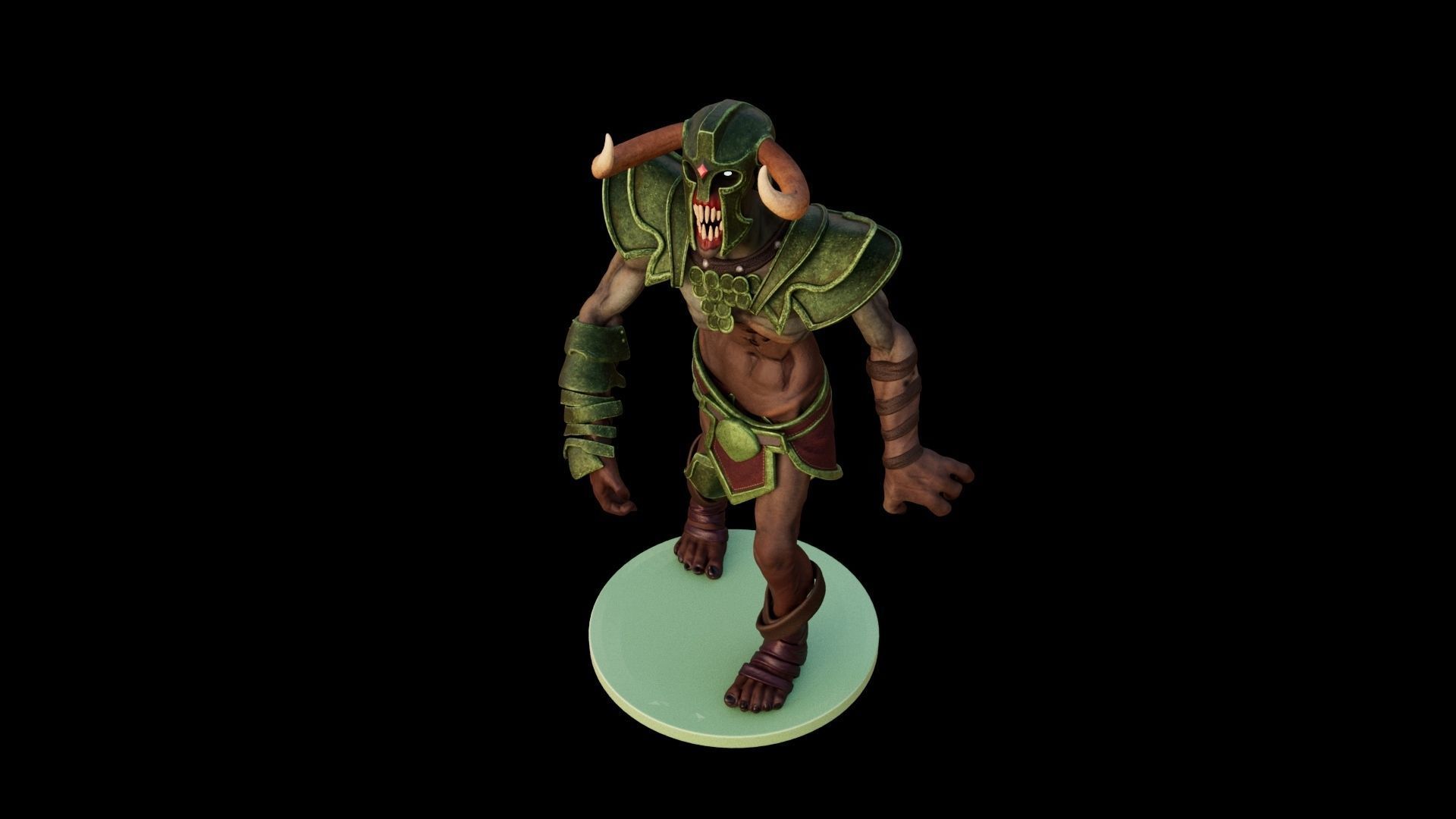 Undying Hero Character of Dota 2 Game Low poly and Highpoly Low-poly 3D model_4