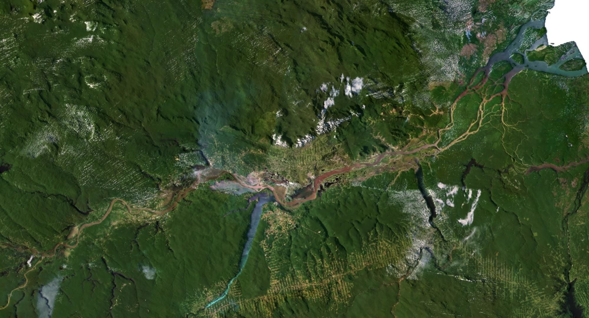 South America Terrain 3D Map 3D model_15