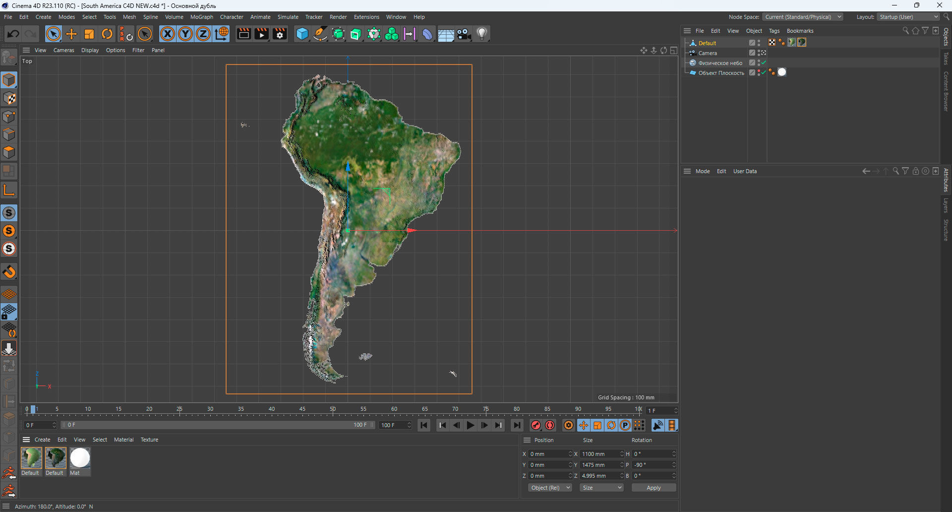 South America Terrain 3D Map 3D model_19