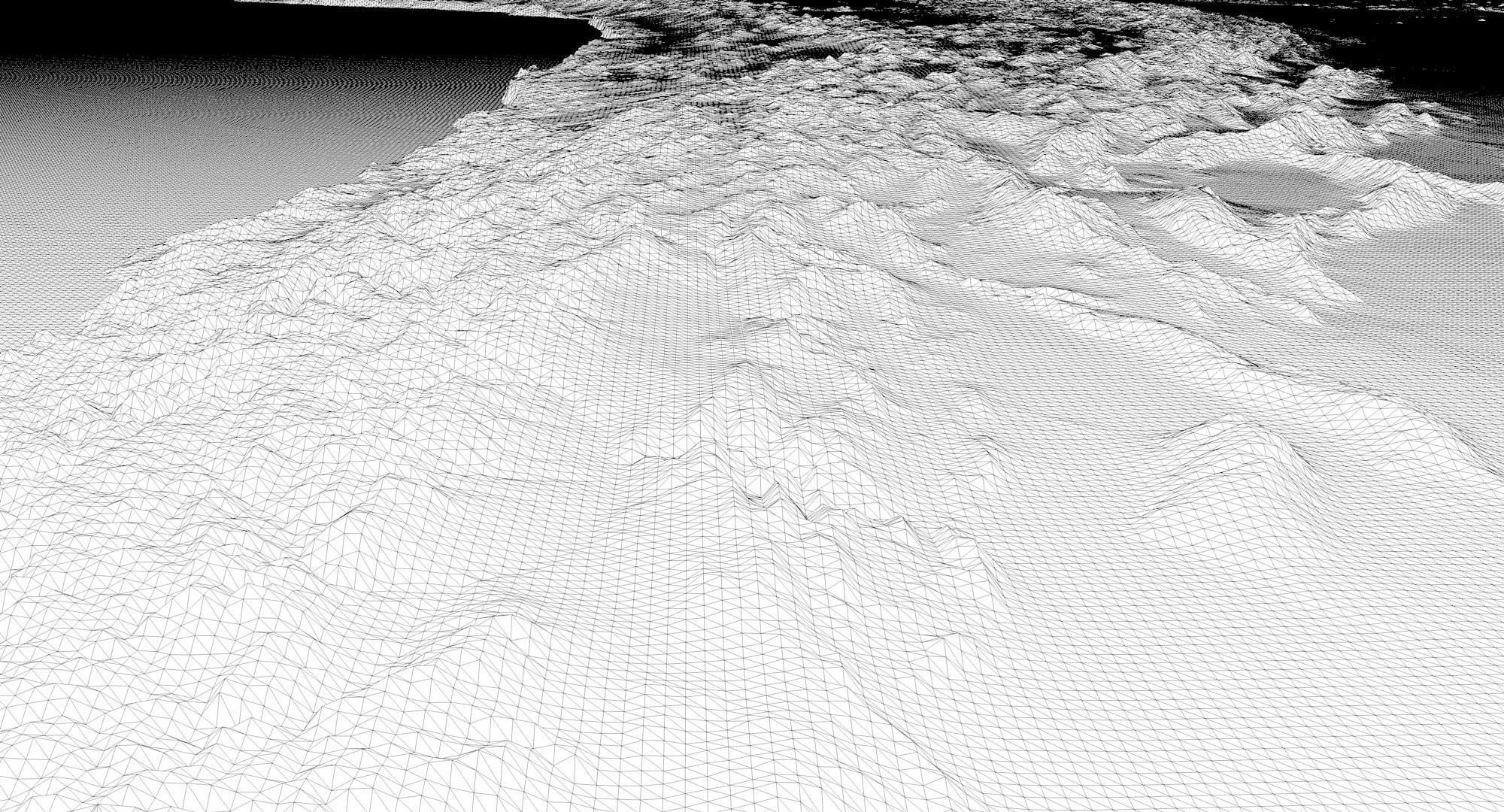 South America Terrain 3D Map 3D model_14