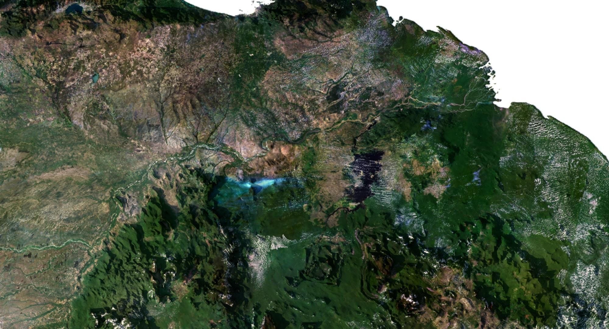 South America Terrain 3D Map 3D model_16