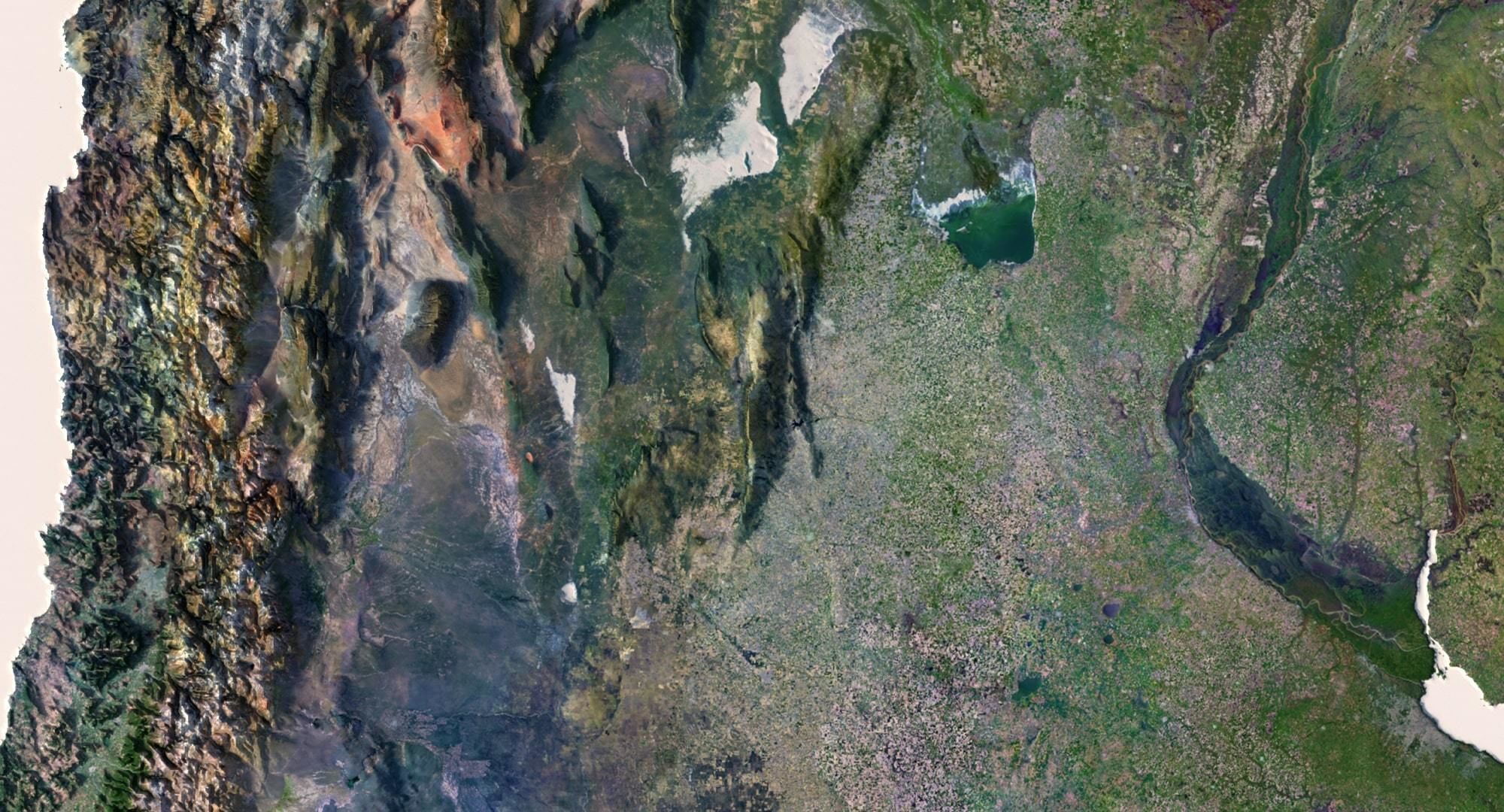 South America Terrain 3D Map 3D model_6