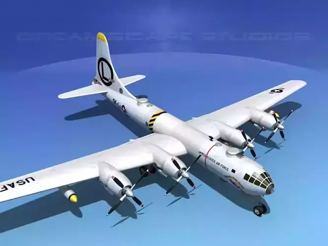 Boeing  B-50 Superfortress V08 3D model