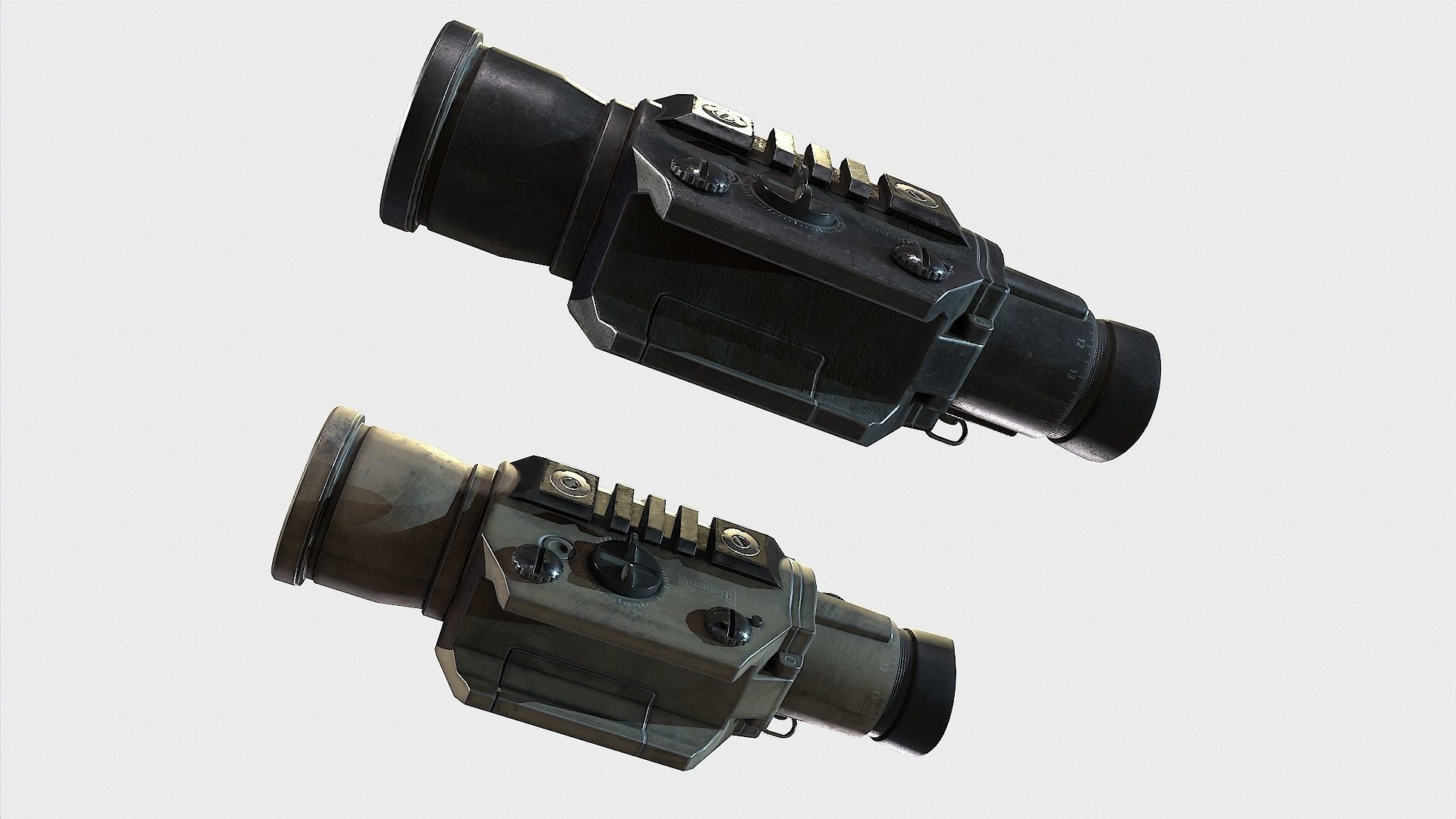 Optical Scope 8  Low-poly 3D model_8