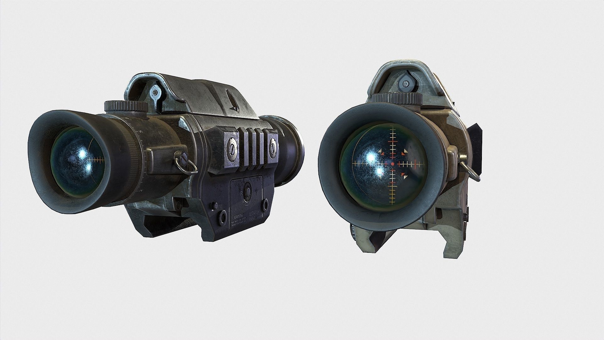 Optical Scope 8  Low-poly 3D model_10