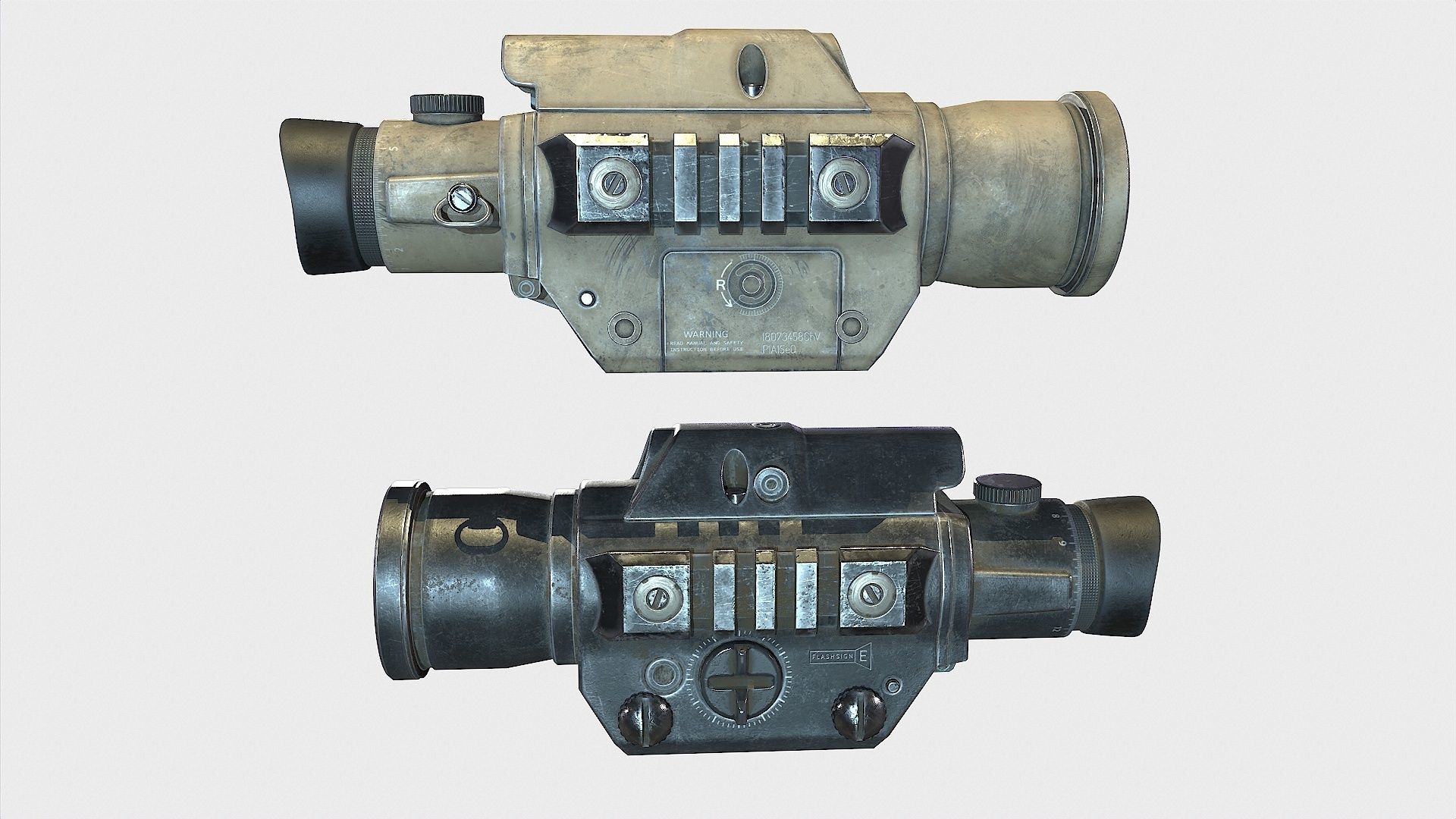 Optical Scope 8  Low-poly 3D model_11