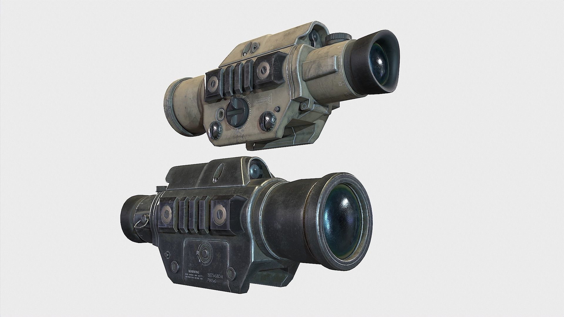 Optical Scope 8  Low-poly 3D model_2