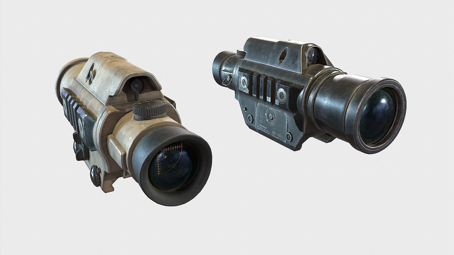 Optical Scope 8  Low-poly 3D model_6