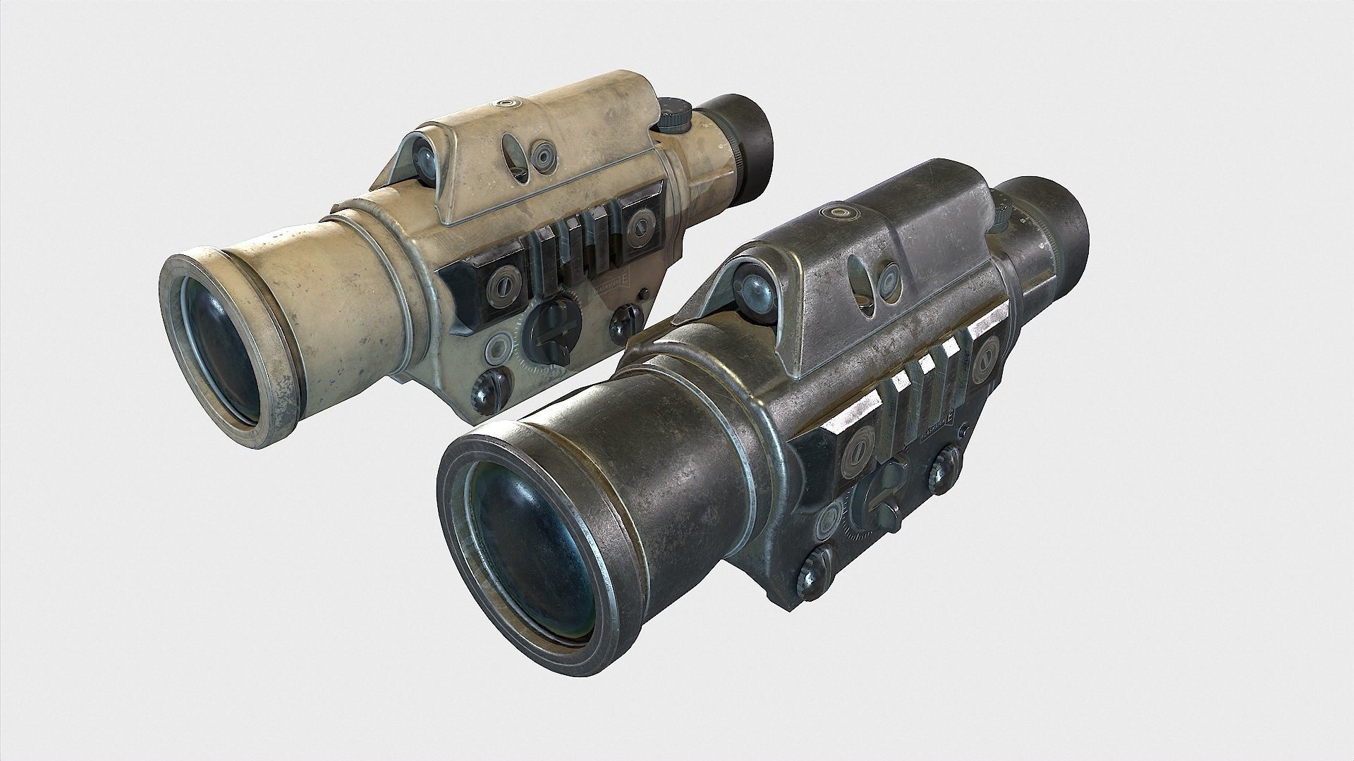 Optical Scope 8  Low-poly 3D model_7