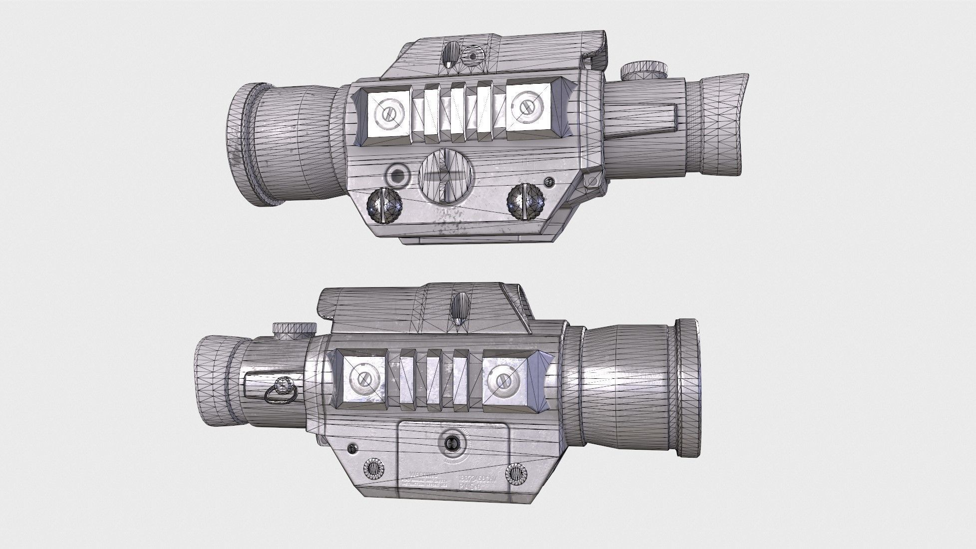 Optical Scope 8  Low-poly 3D model_15