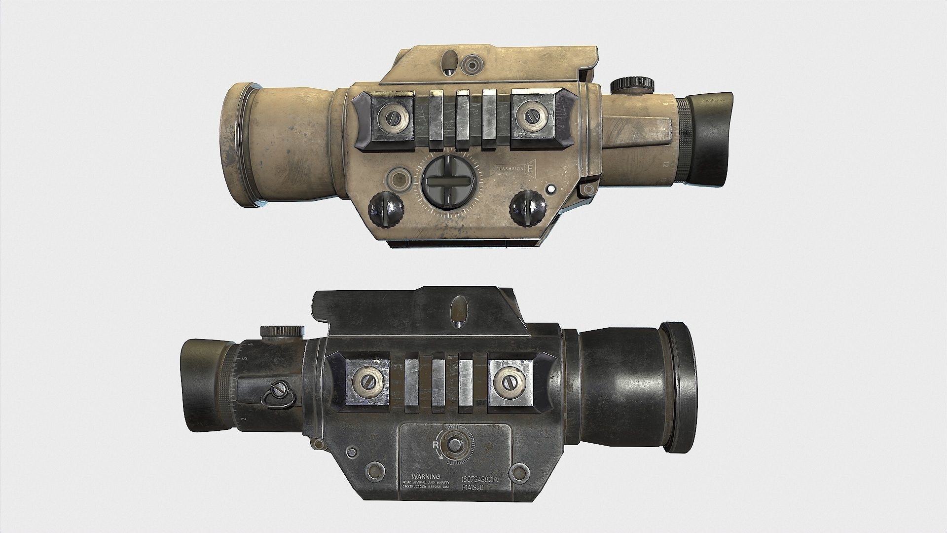 Optical Scope 8  Low-poly 3D model_12