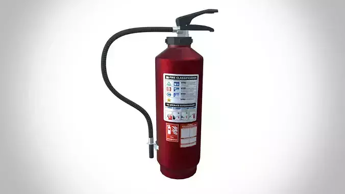 Fire Extinguisher Low-poly 3D model