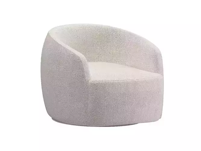 gwyneth ivory boucle chair 3D model