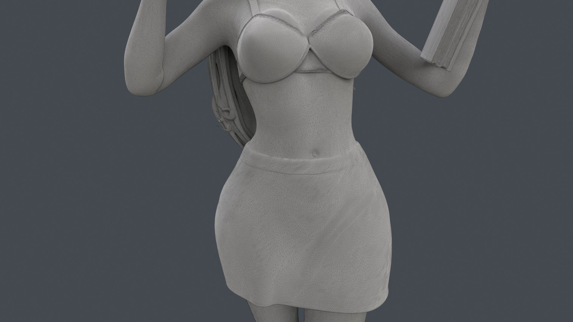Anime Sexy Office Lady 3D Printing 3D print model_24