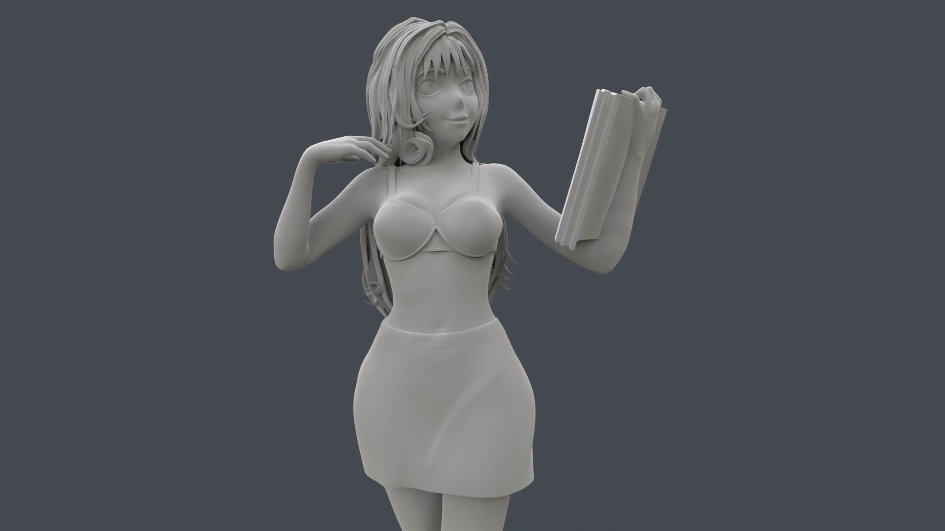 Anime Sexy Office Lady 3D Printing 3D print model_21