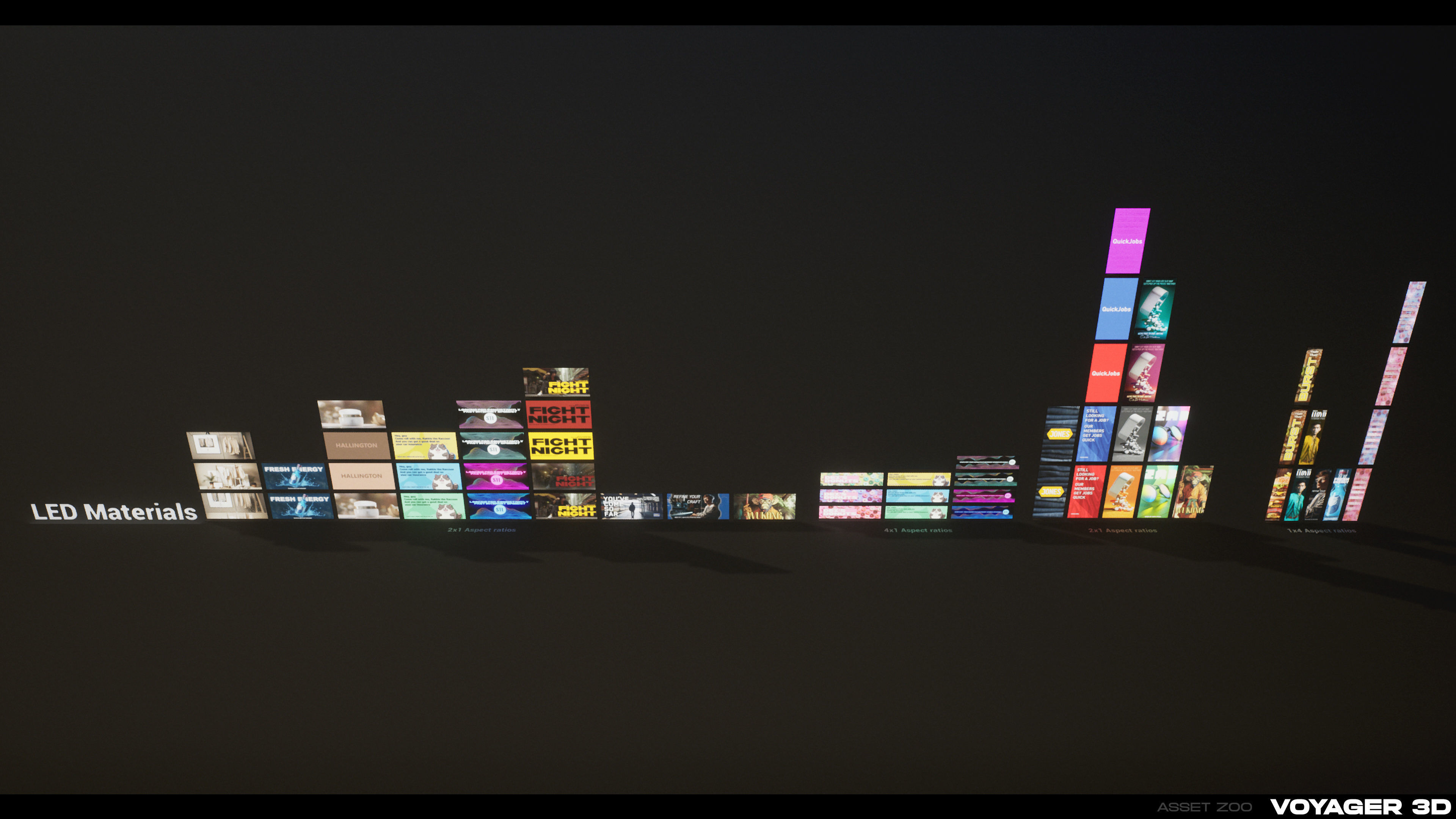 Billboards Pack Vol 01 Low-poly 3D model_11