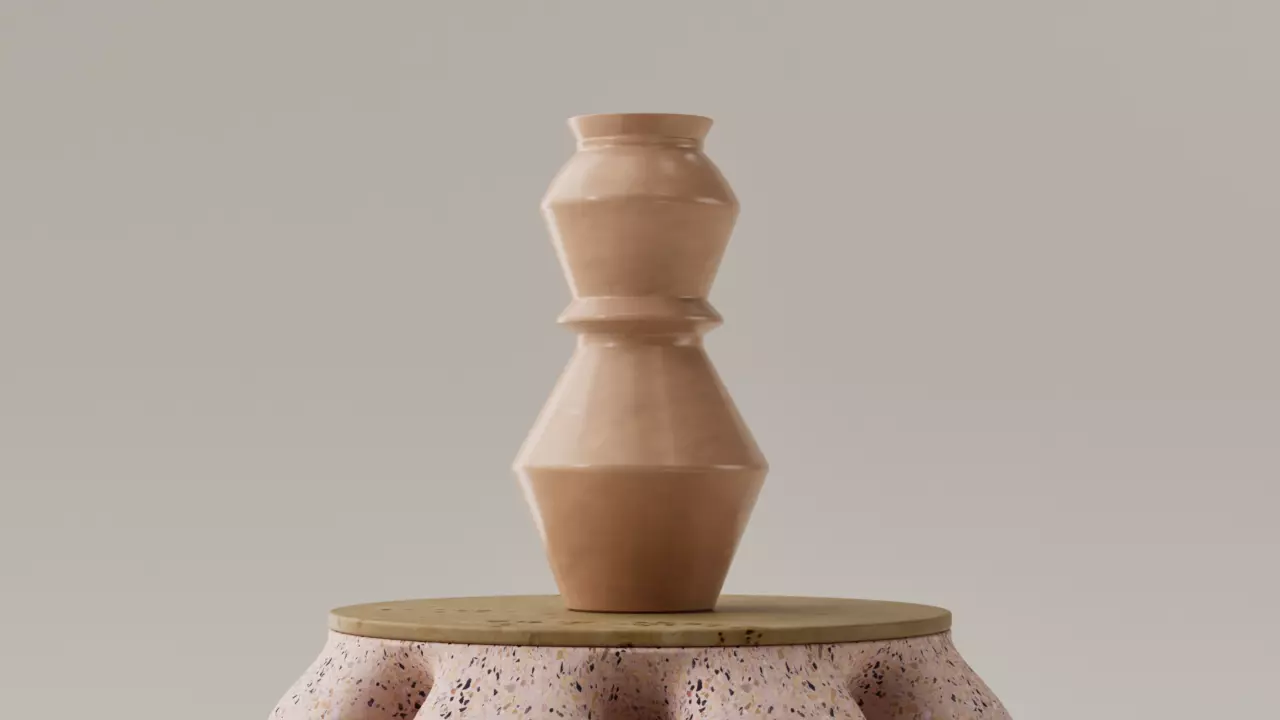 FLORERO - JARRON DECORATIVO - LOW POLY 3D print model