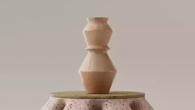 FLORERO - JARRON DECORATIVO - LOW POLY 3D print model