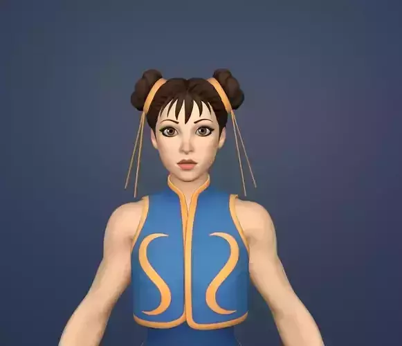 chun li  3D model