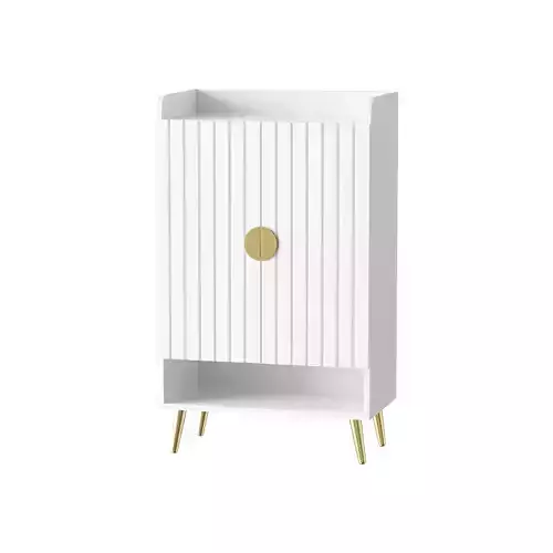 Yellar Nordic Entryway White Shoe Storagel