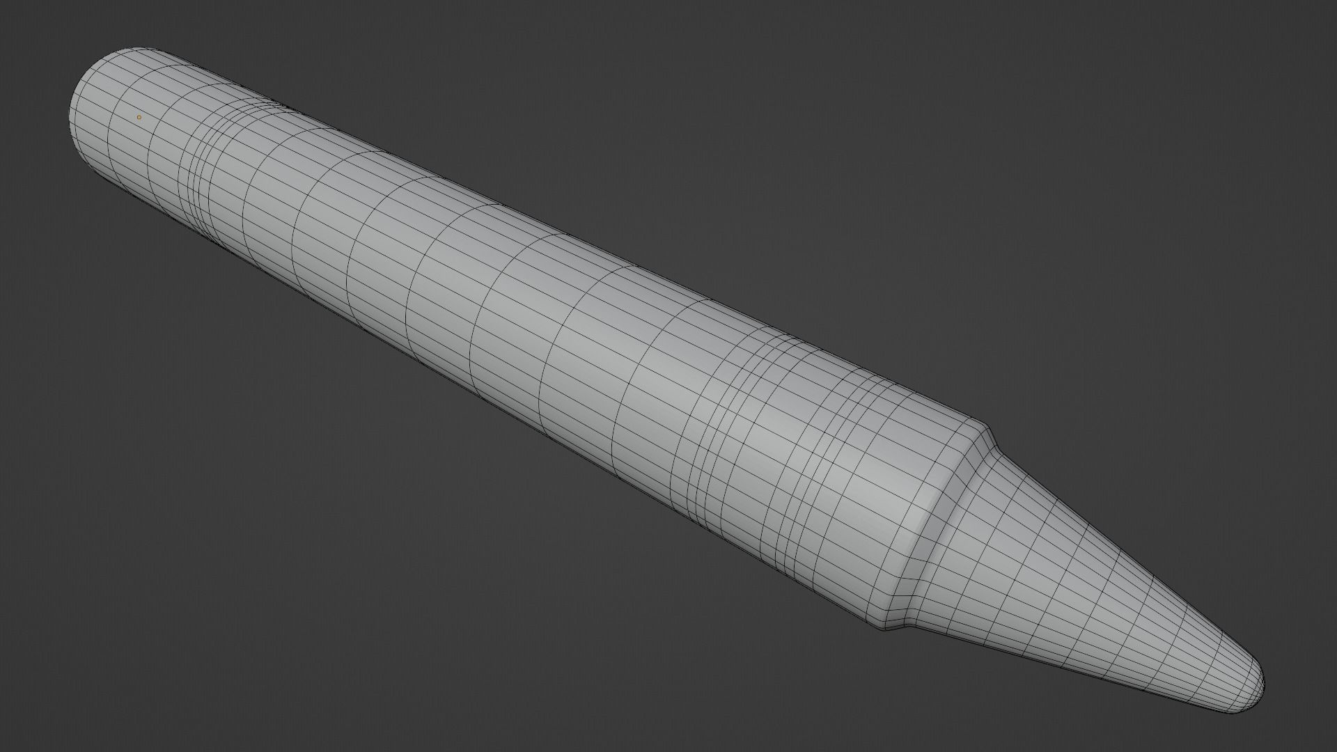 Blue Crayon 3D model_9